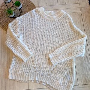 American Eagle Outfitters white oversized sweater size small